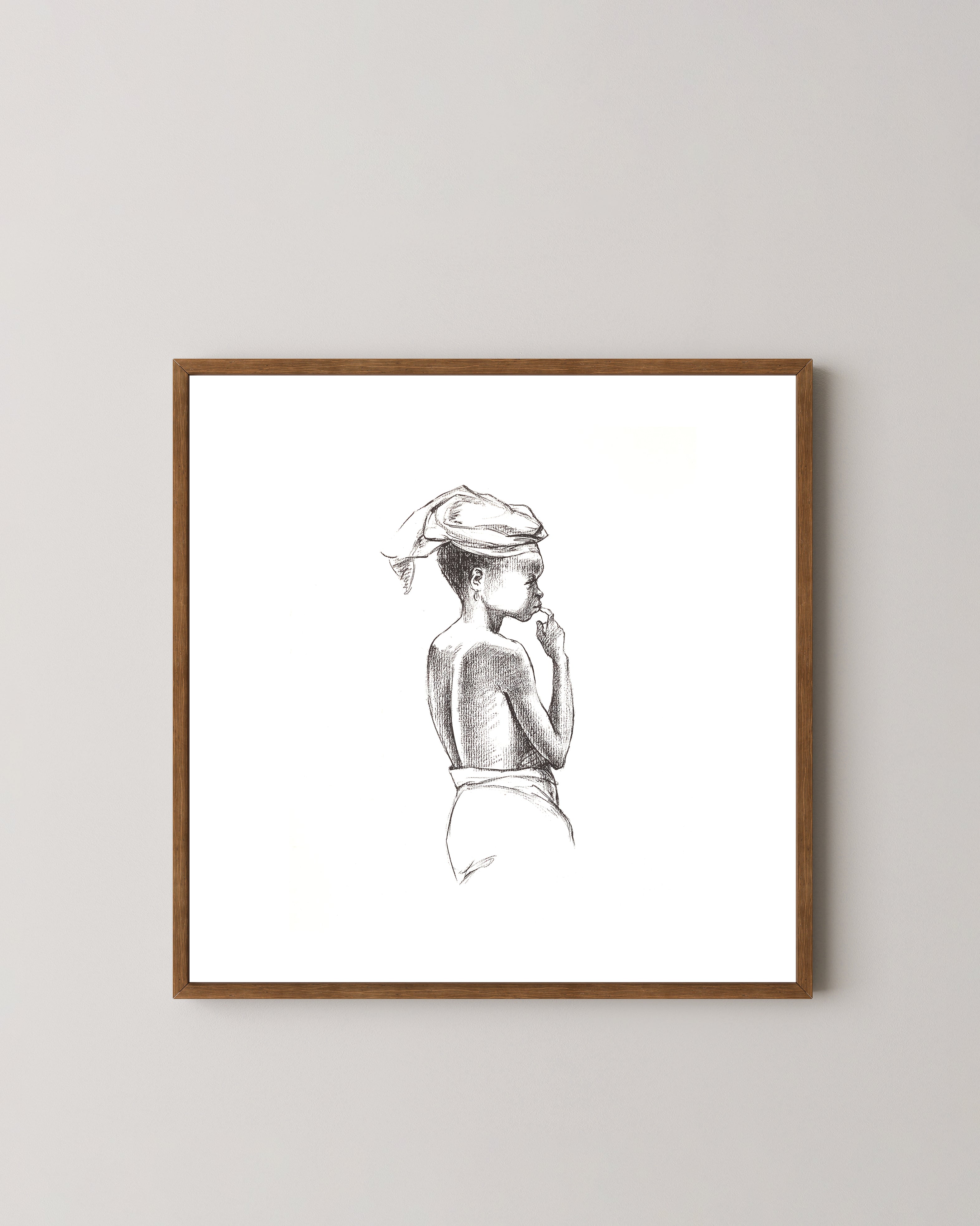 Vignette - Small Boy Art Print