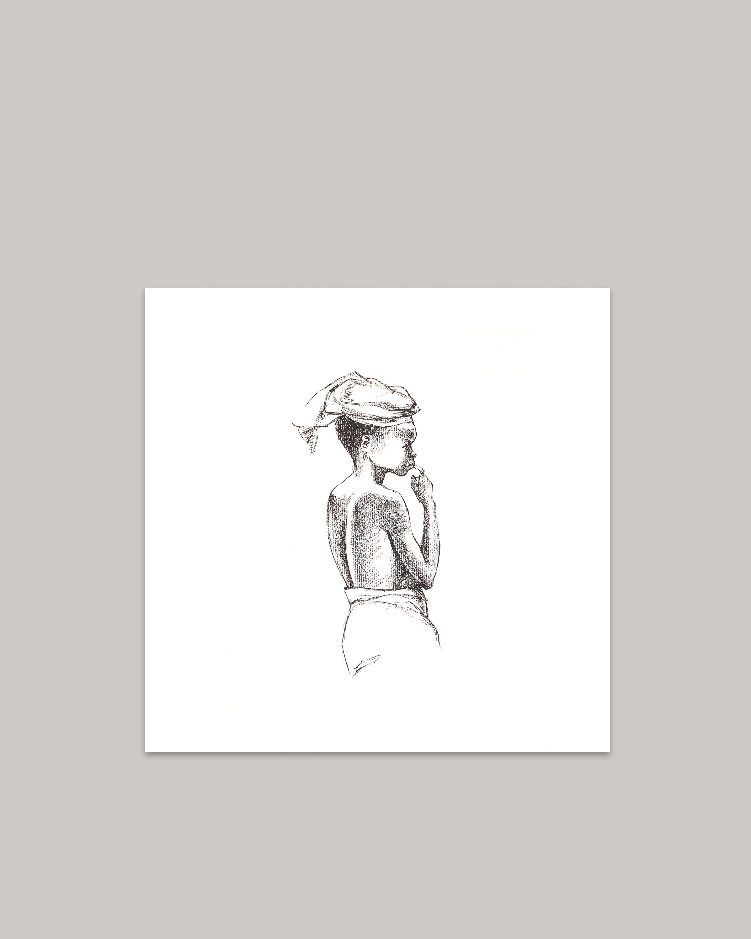 Vignette - Small Boy Art Print