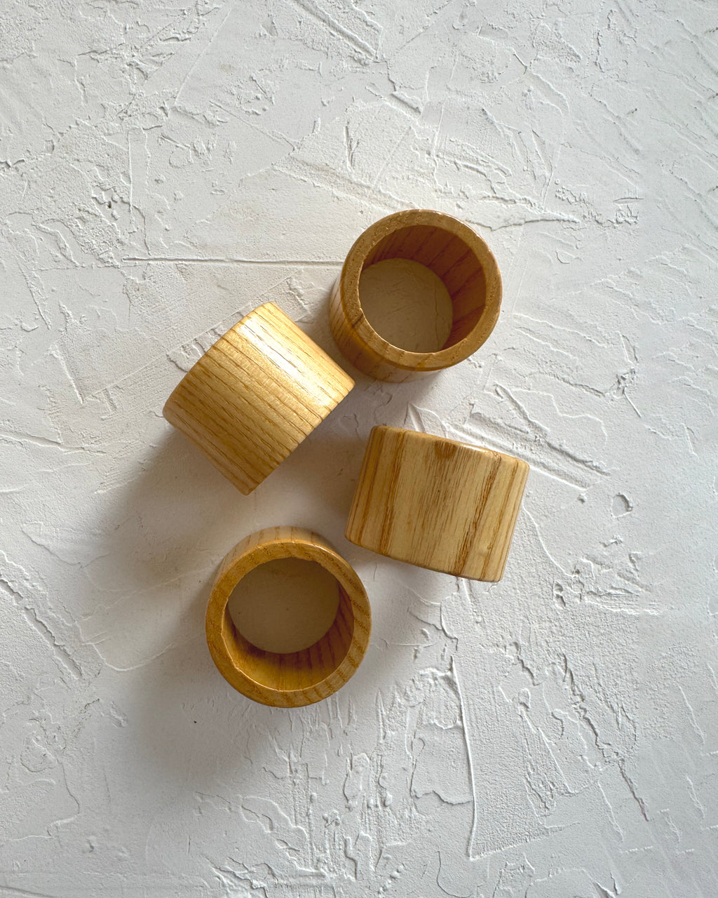 Wooden Napkin Rings - Set of 4