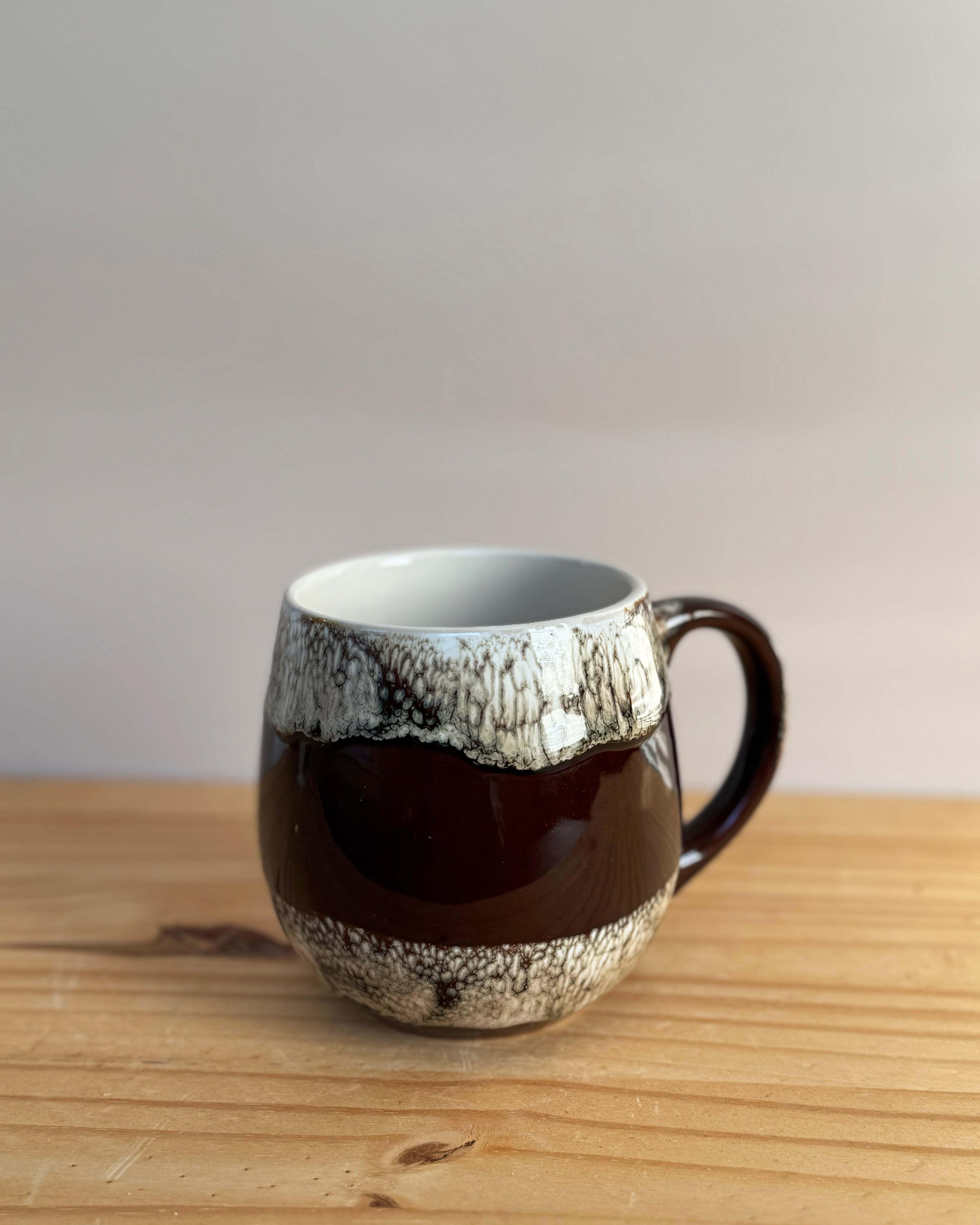 Stoneware Brown Stripe Mug