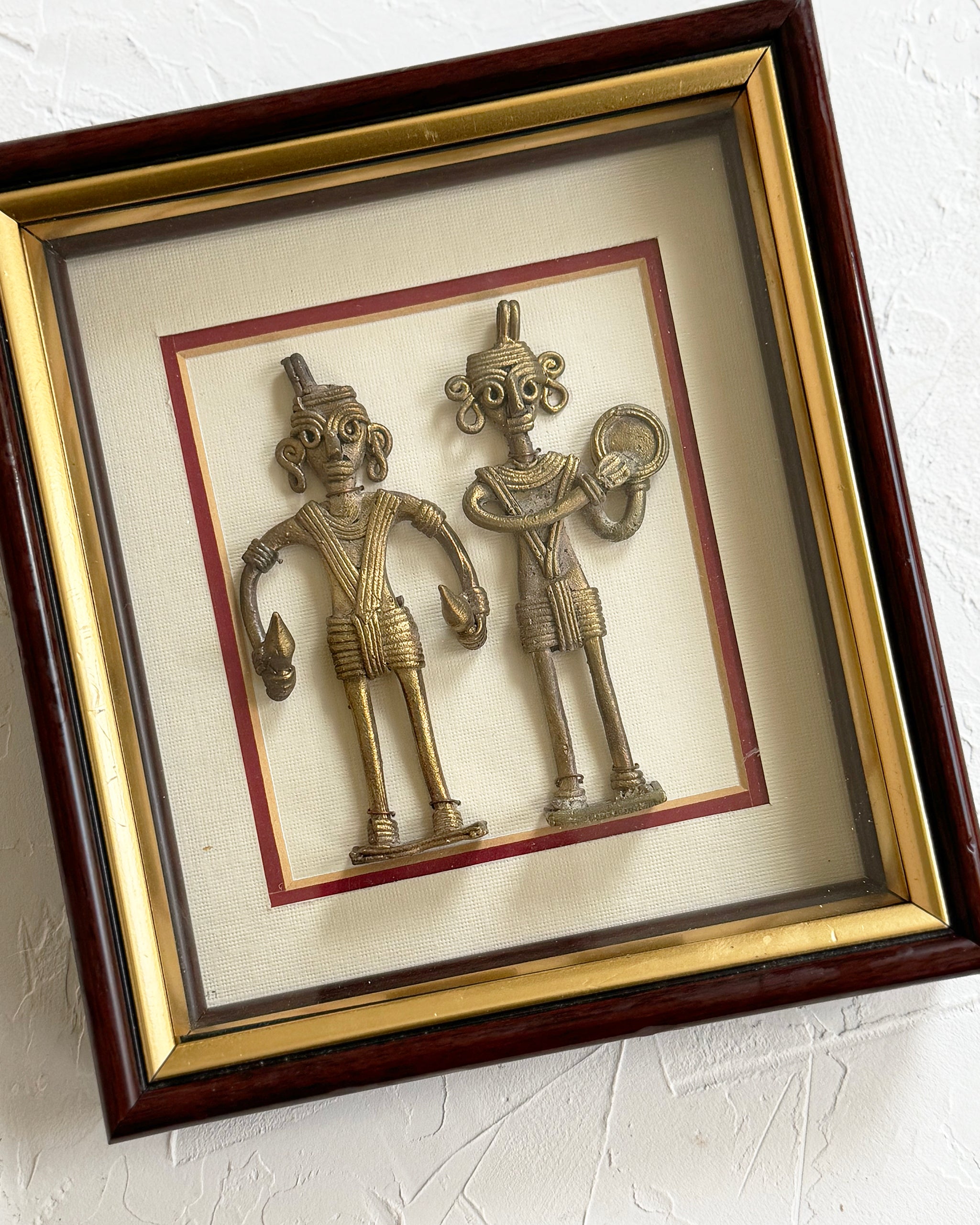 Framed Sculptural African Figures
