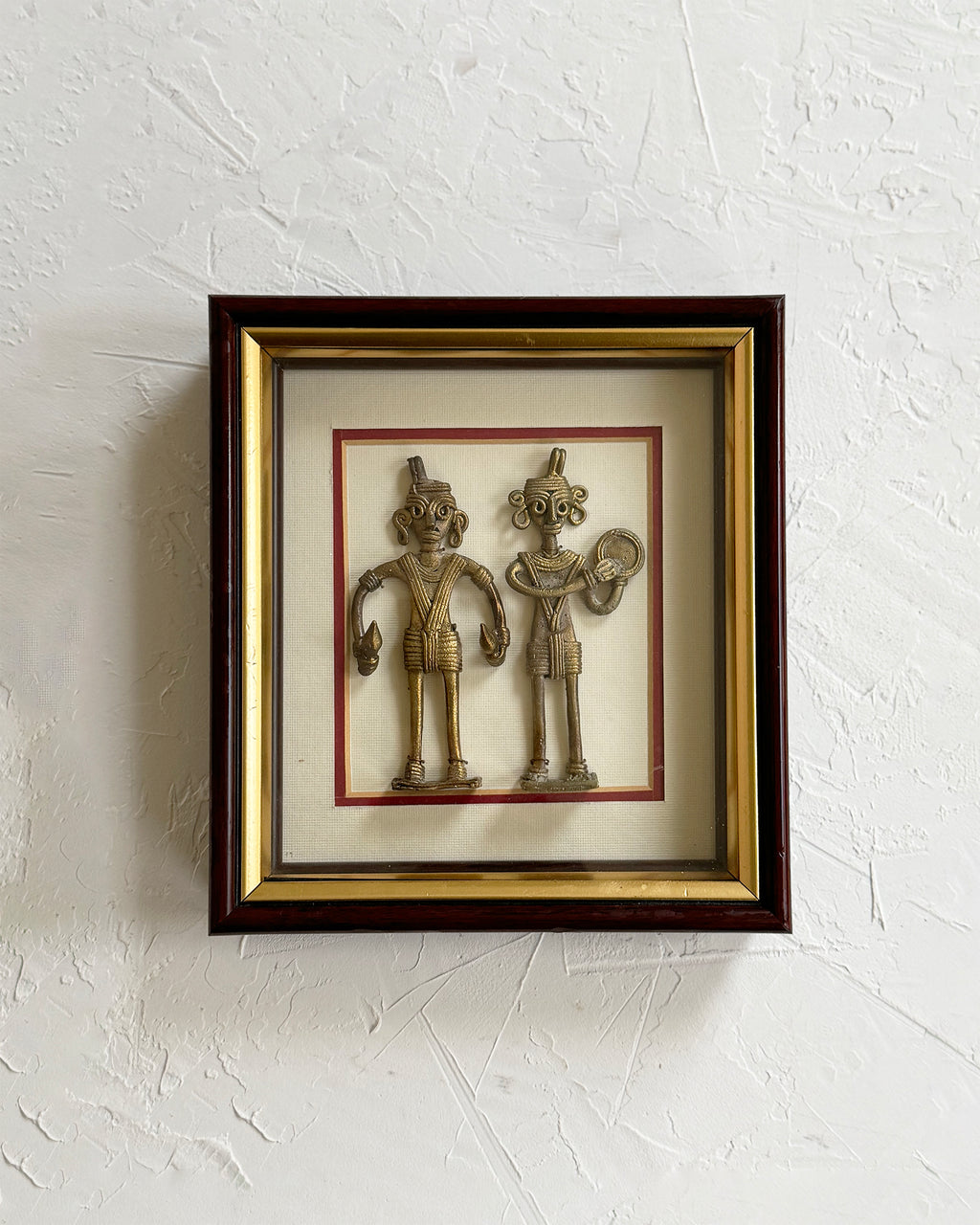 Framed Sculptural African Figures