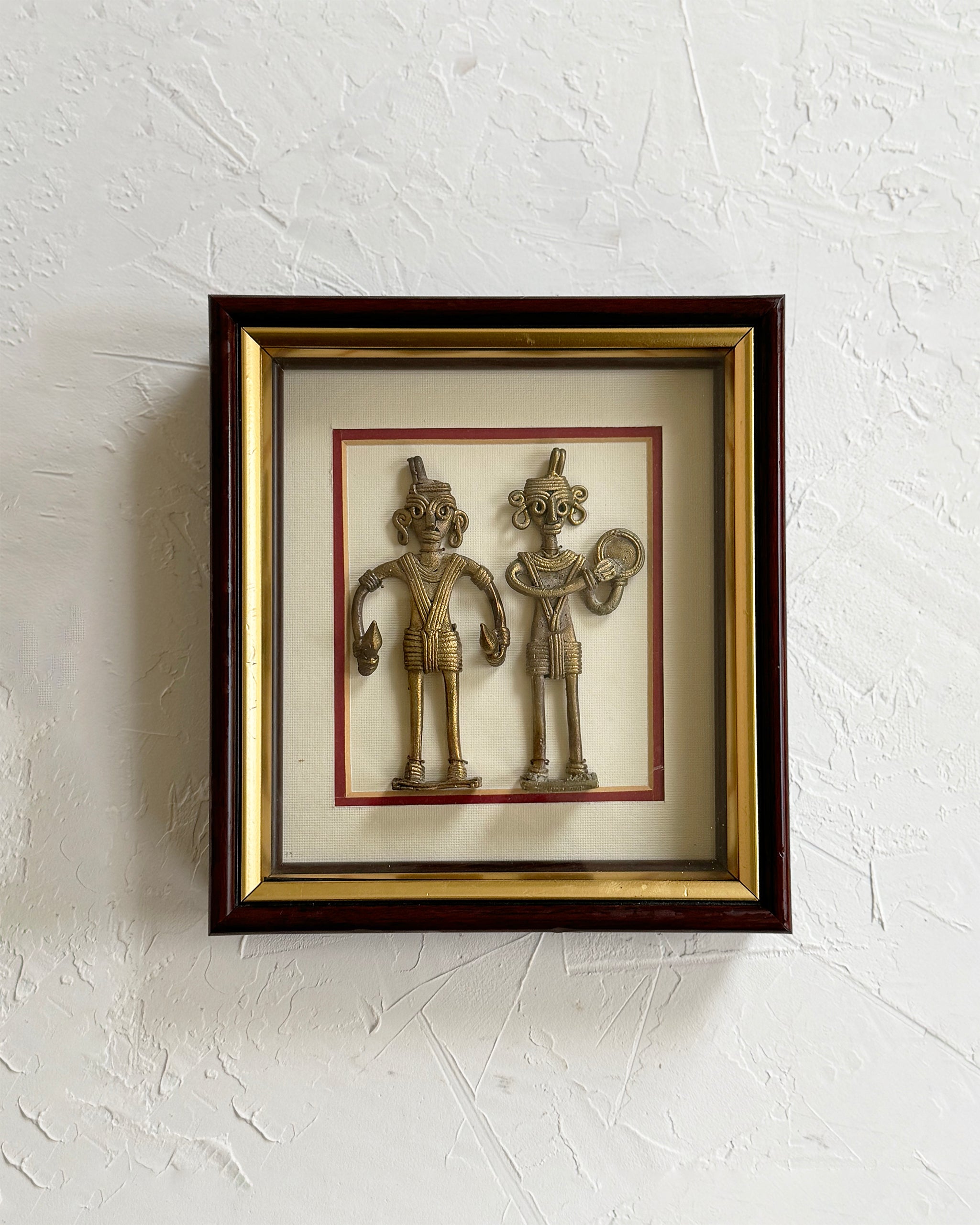 Framed Sculptural African Figures