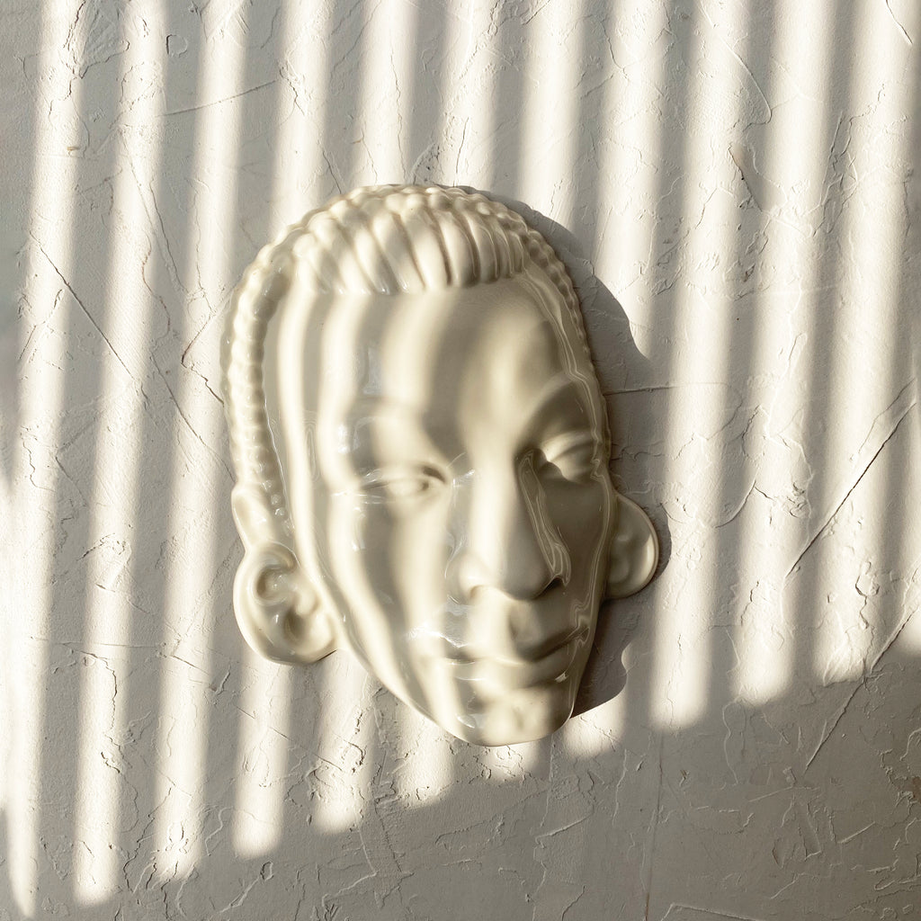 Porcelain African Portriat Wall Decor