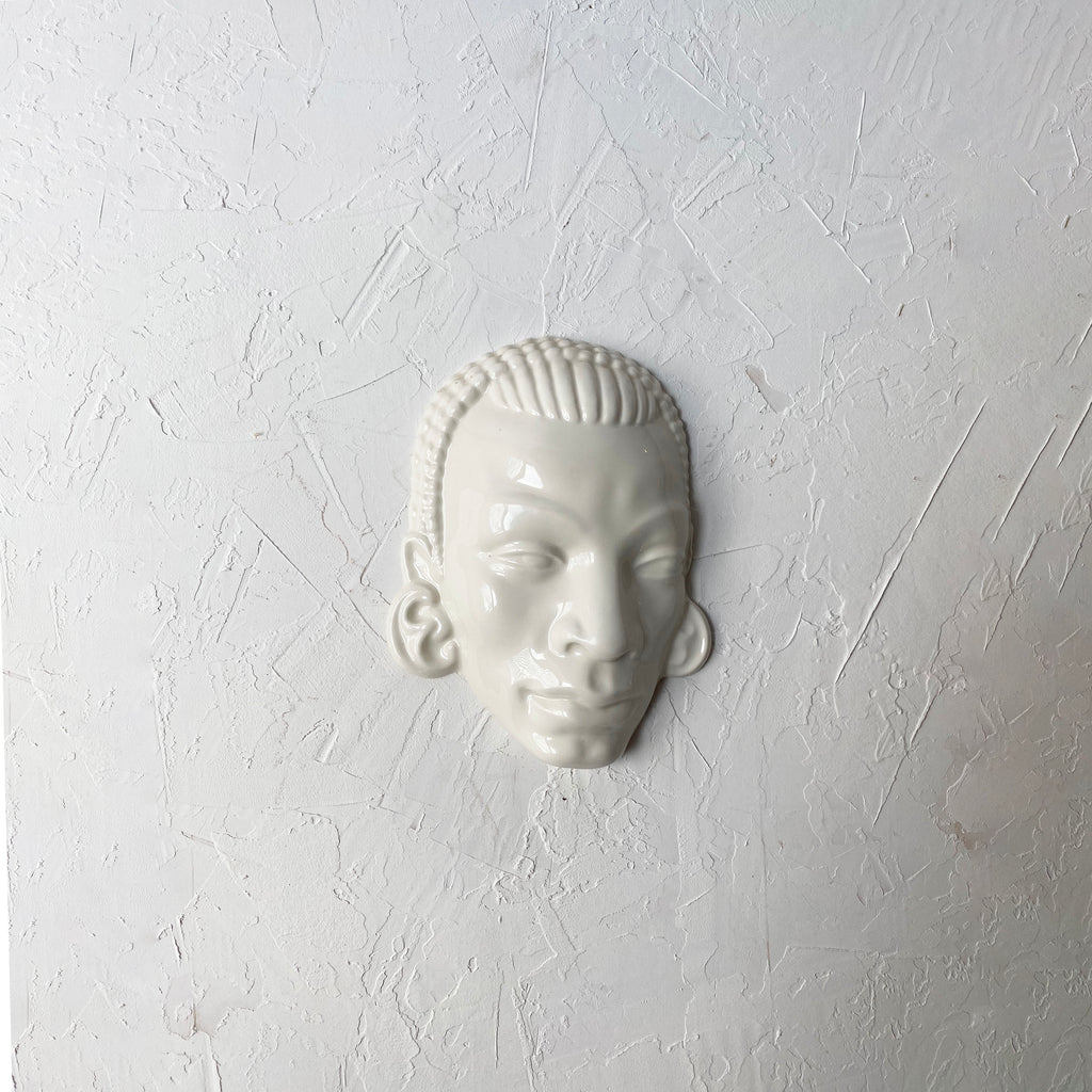 Porcelain African Portriat Wall Decor