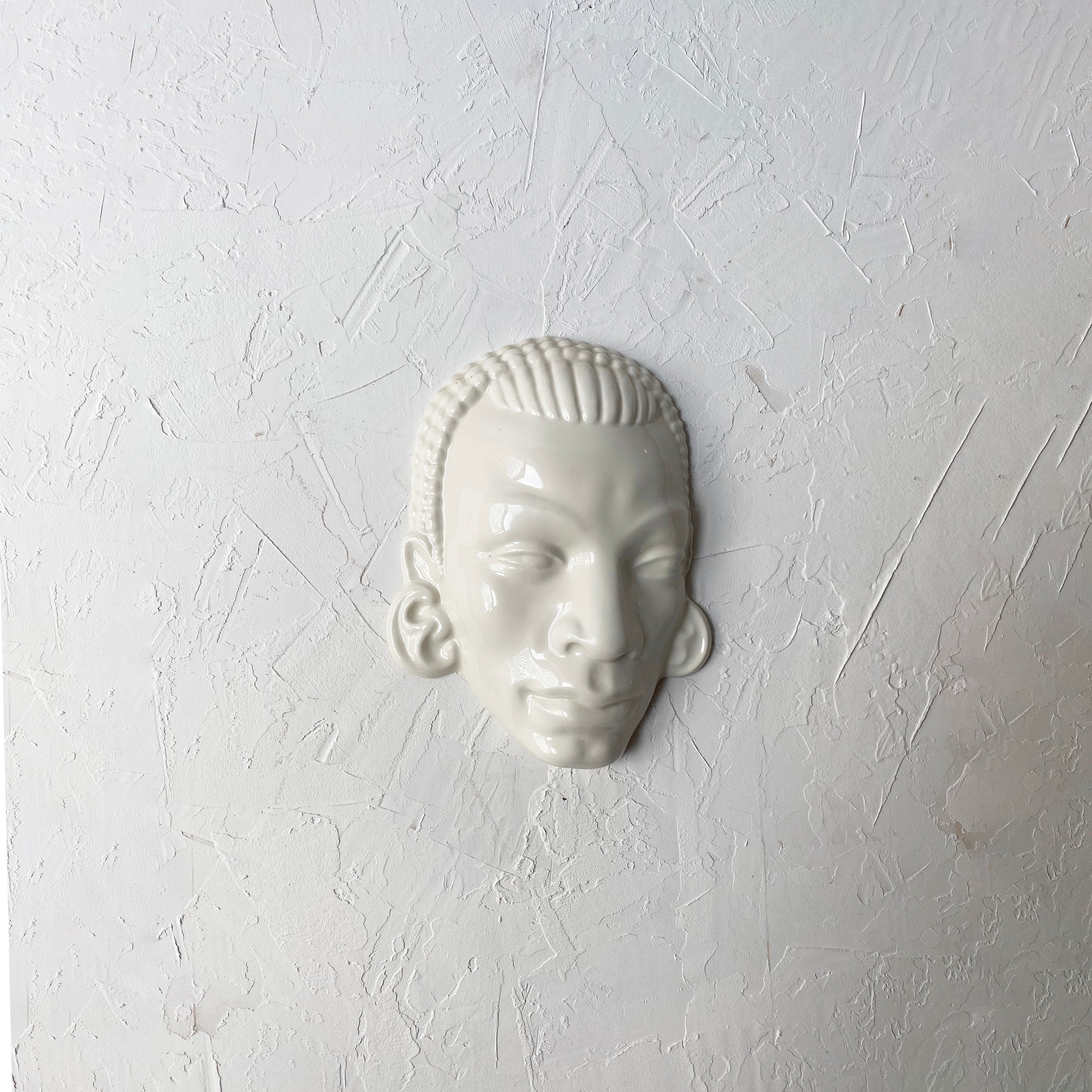 Porcelain African Portriat Wall Decor
