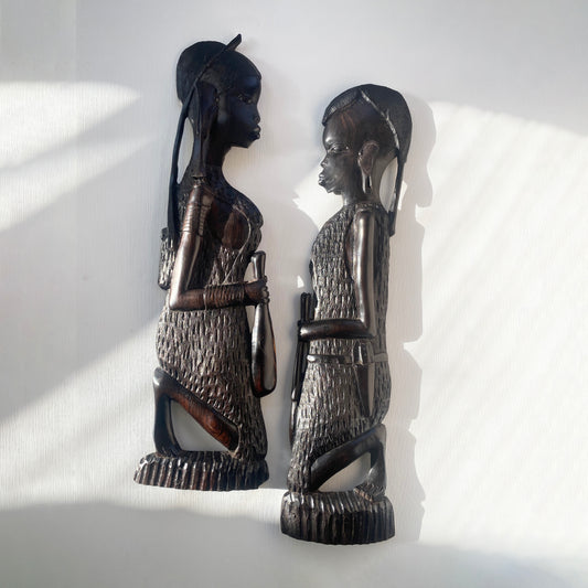 Tribal Women Wood Plaques