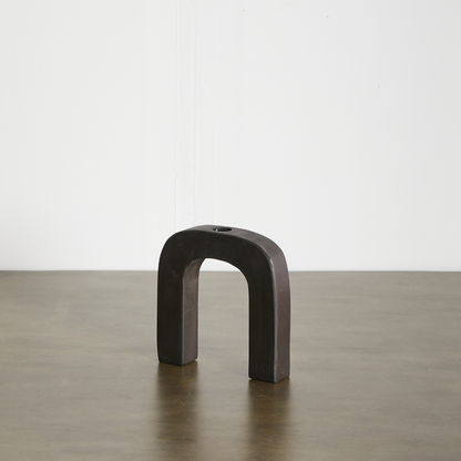 Arch Wooden Taper Candlestick Holder