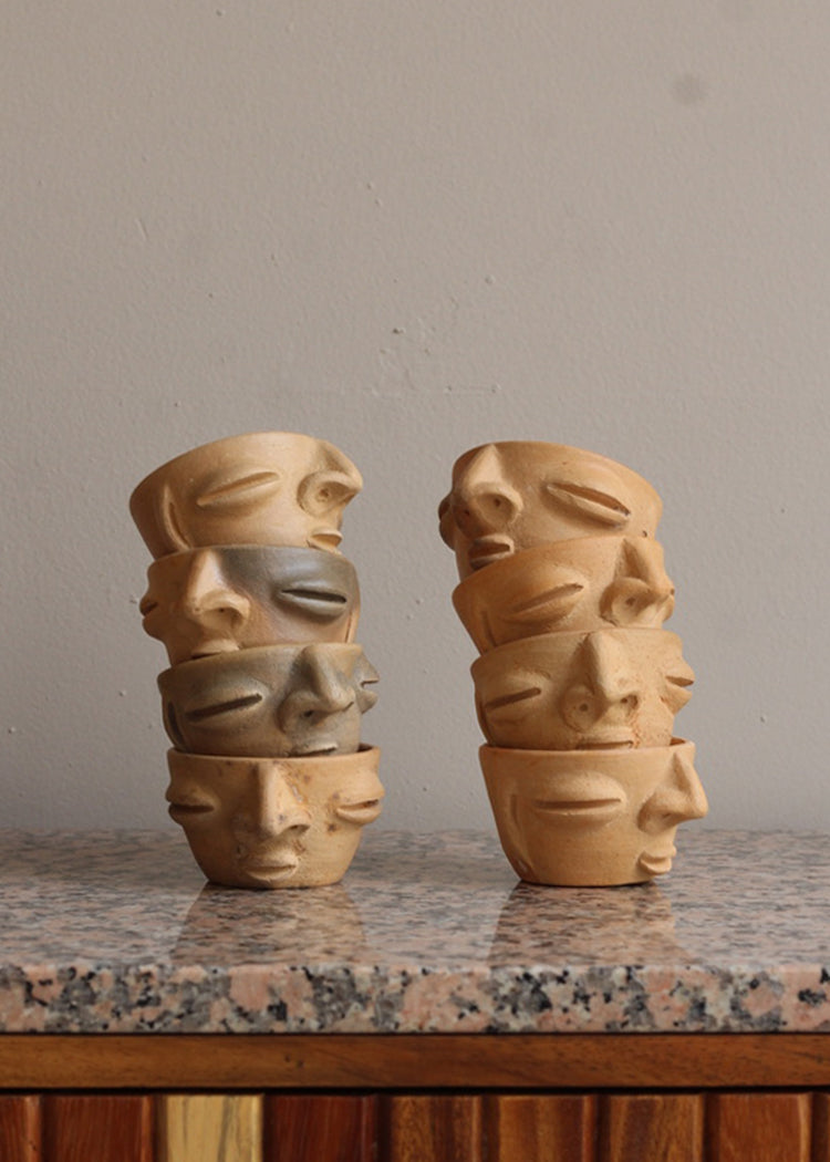 Atzompa Copita - Mezcal Face Cups