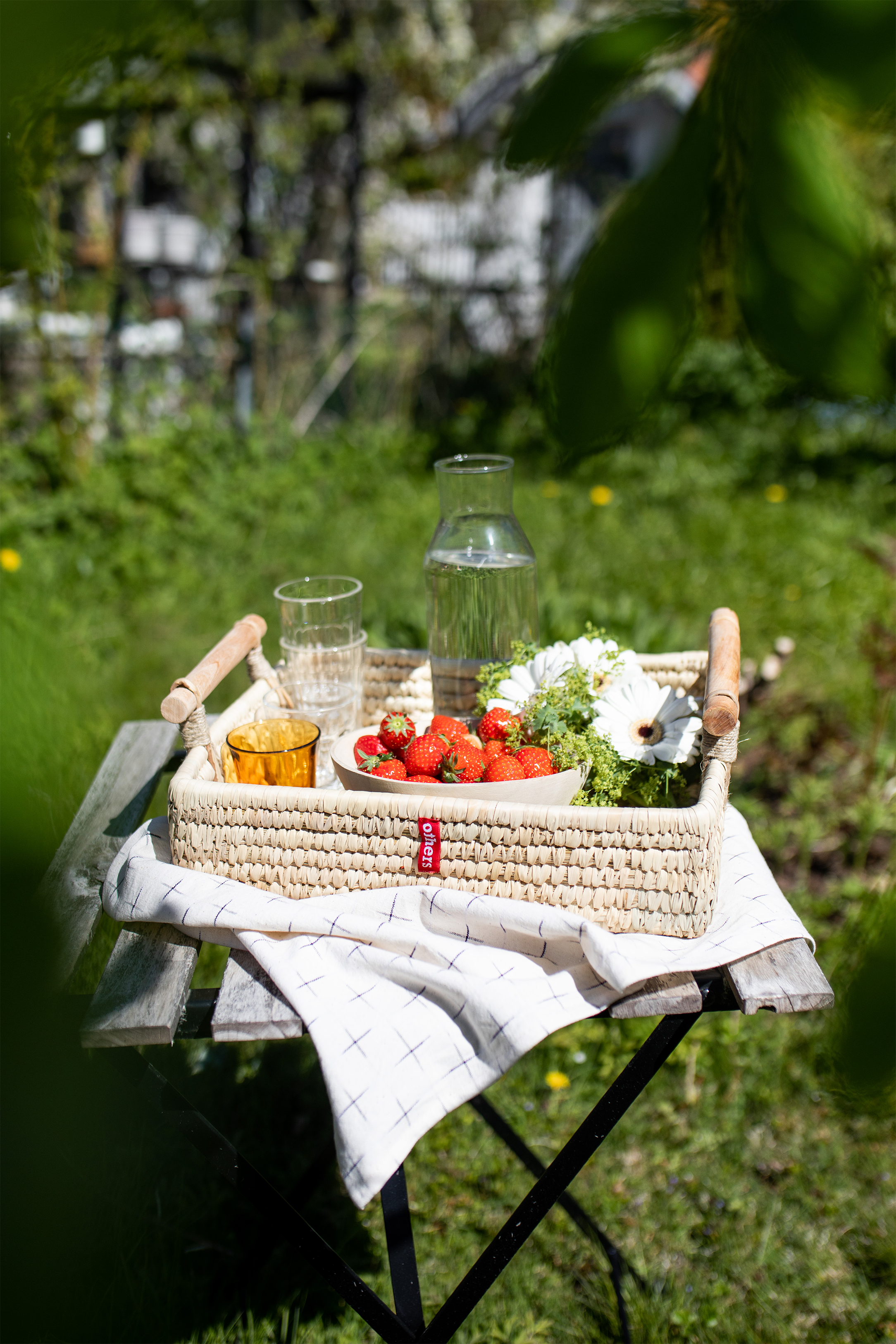 Handwoven Tray Basket