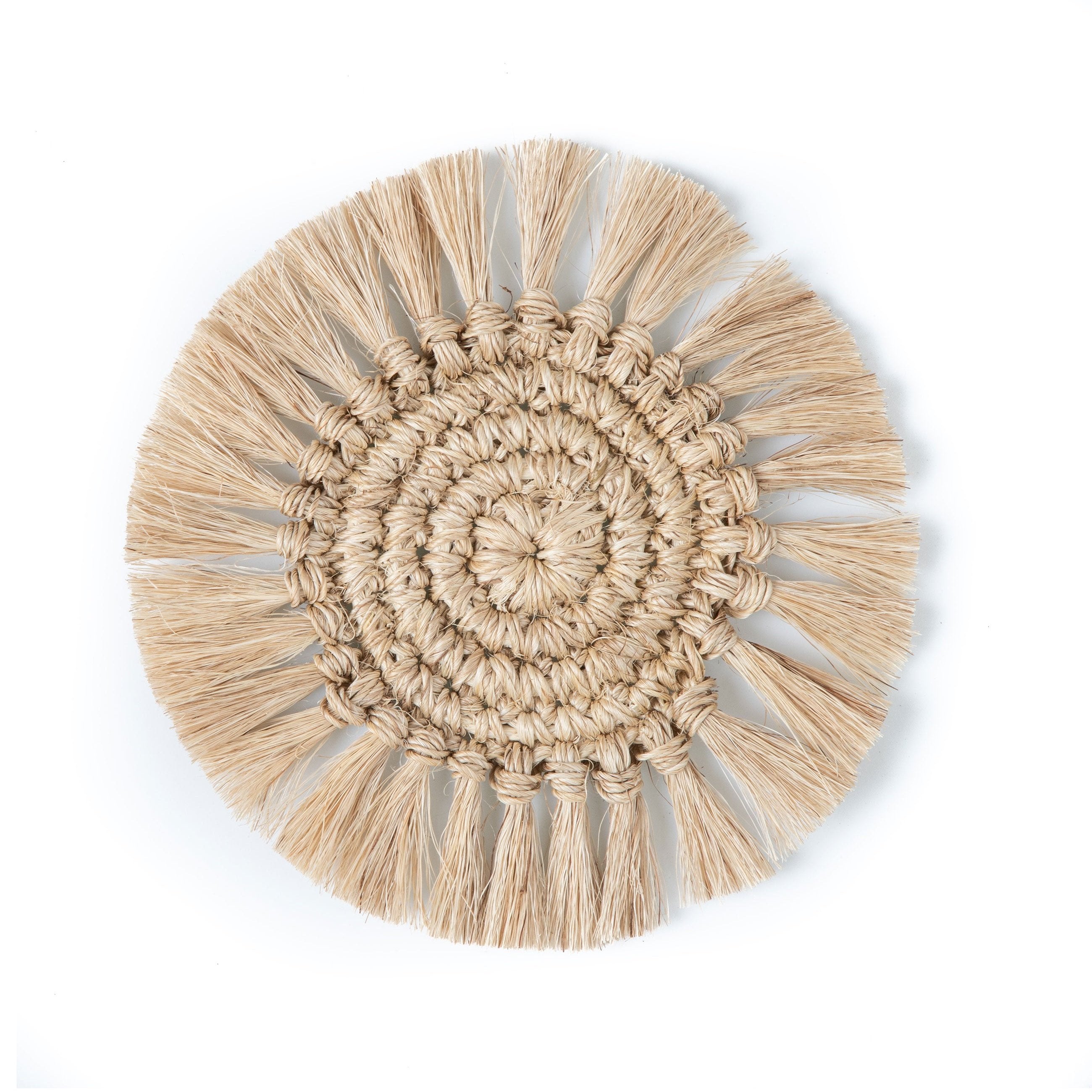 Fringe Fique Coasters - Set of 4