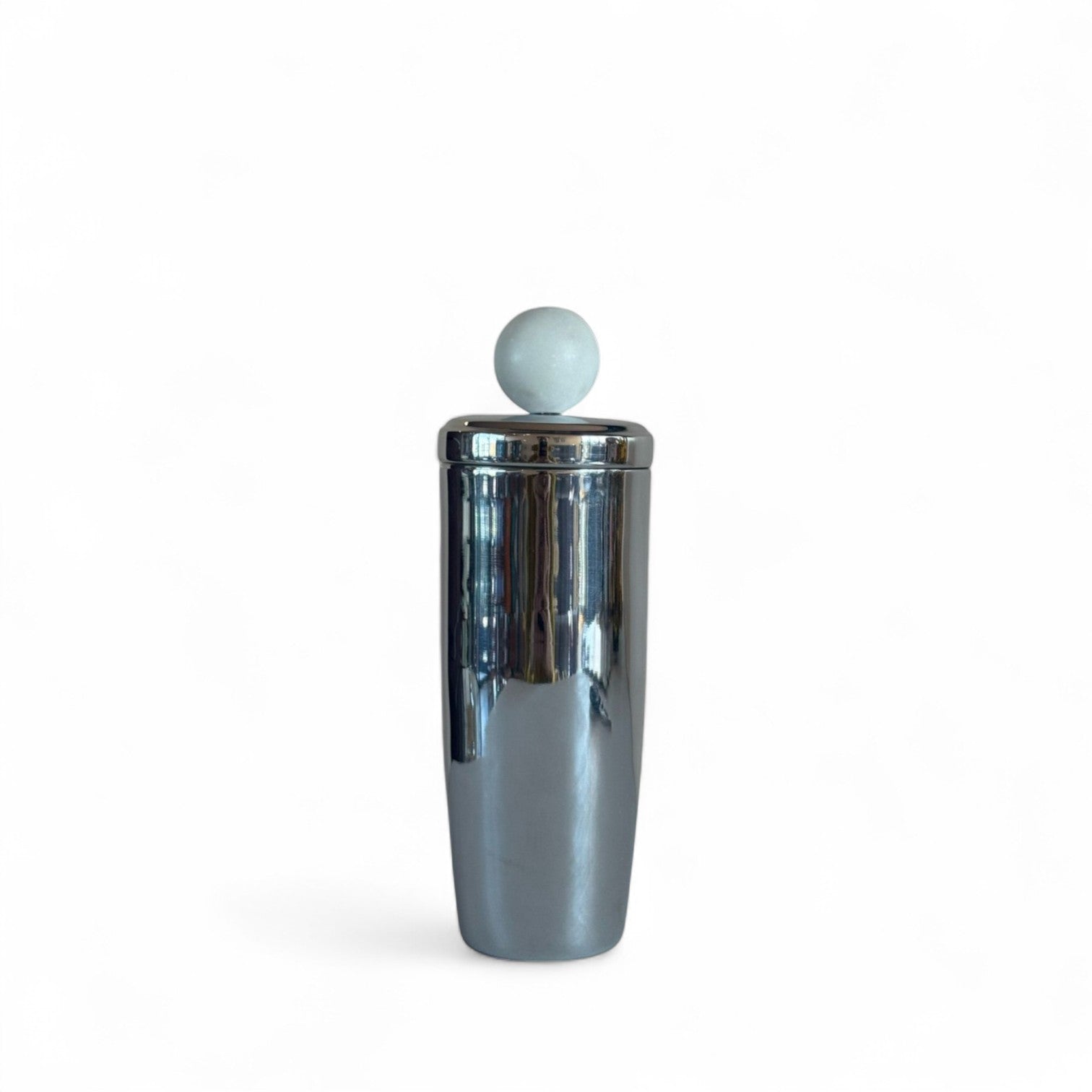 Stainless Steel & Marble Cocktail Shaker