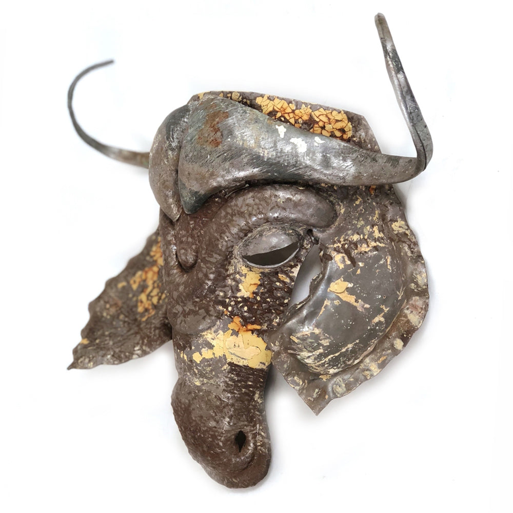 Cape Buffalo Metal Animal Mask
