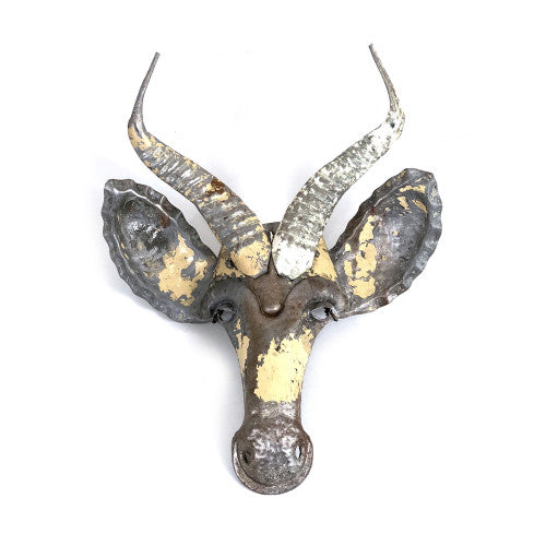 Springbok Metal Animal Mask