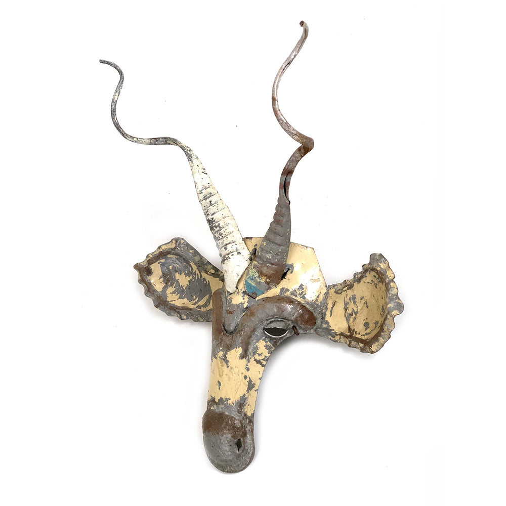 African Kudu Metal Animal Mask