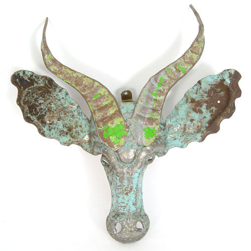 Springbok Metal Animal Mask