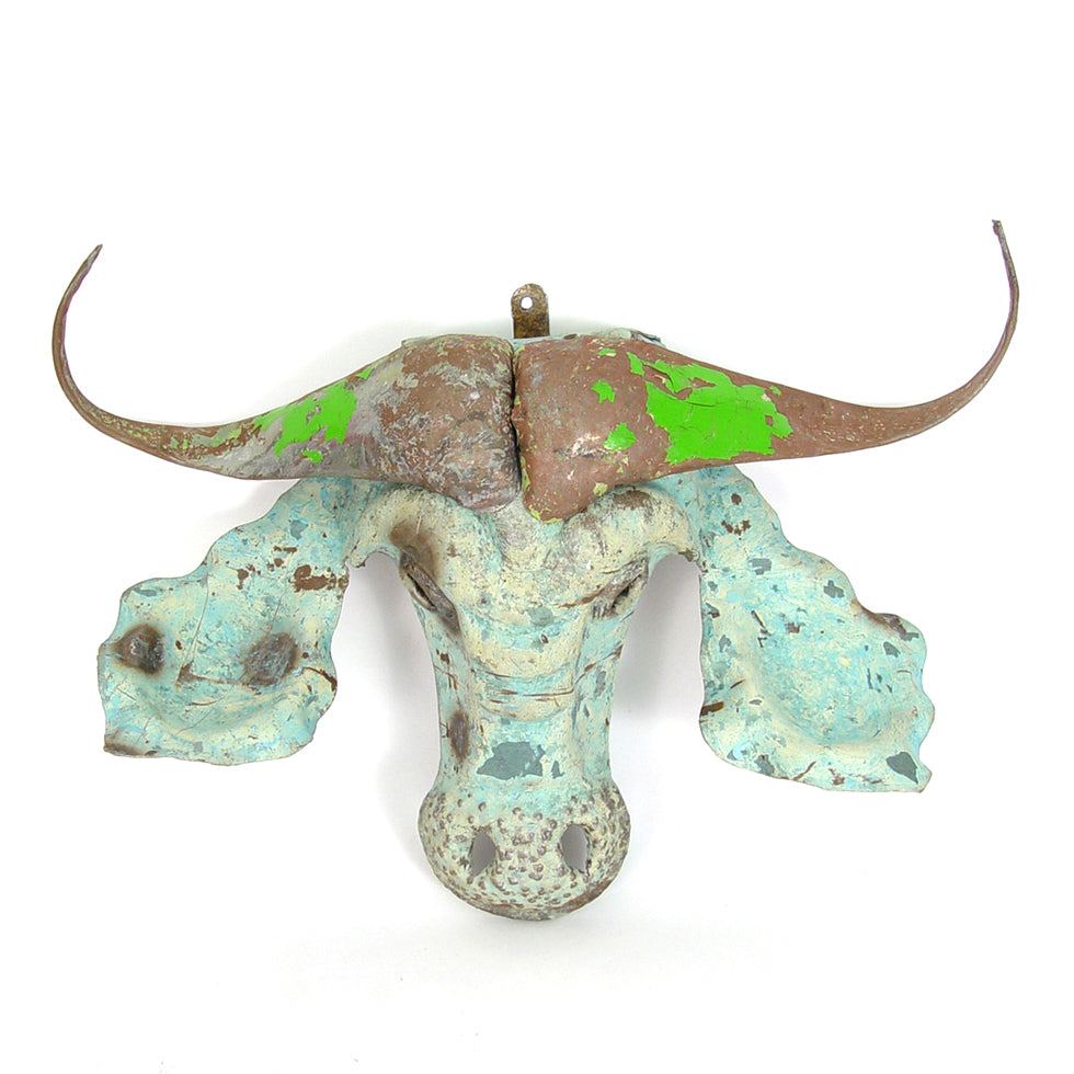 Cape Buffalo Metal Animal Mask