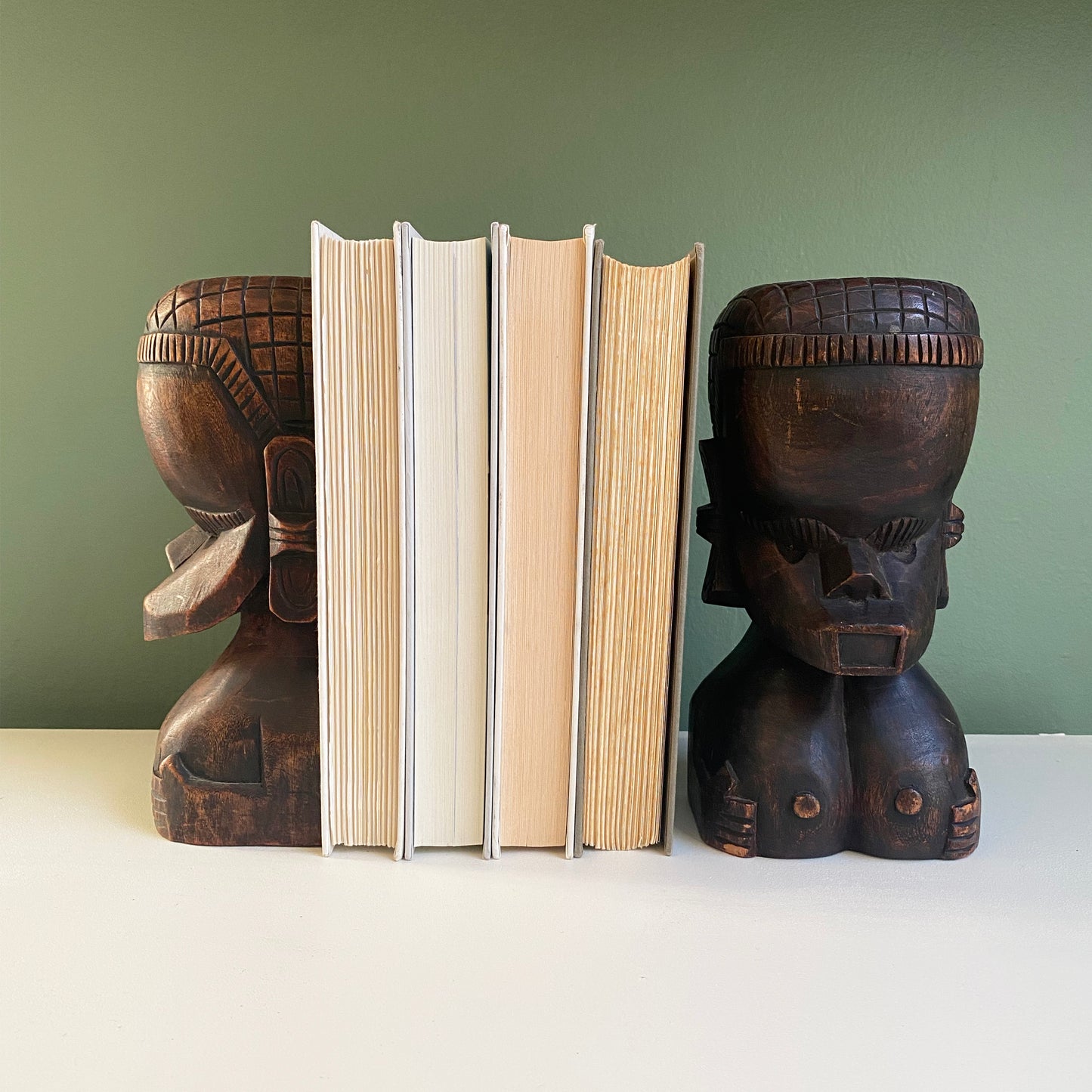 African Bust Bookends