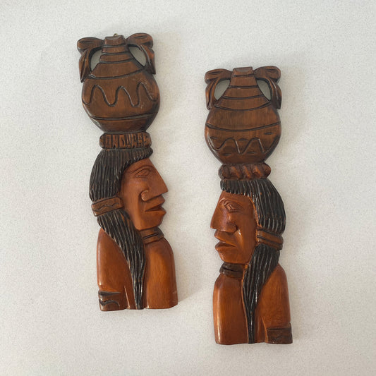 Wooden Native American Plaques