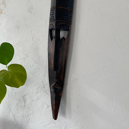 Long Handcarved African Mask