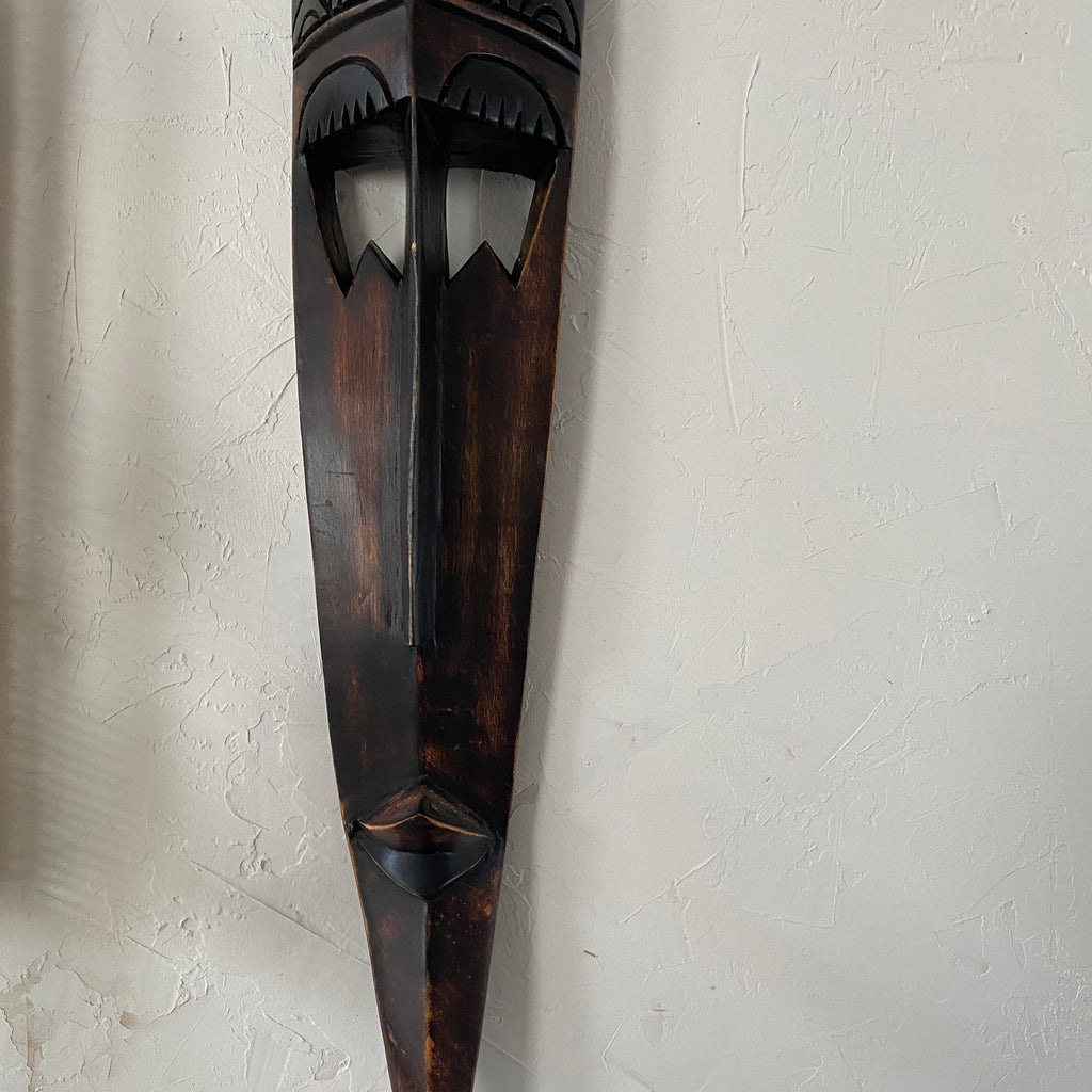 Long Handcarved African Mask