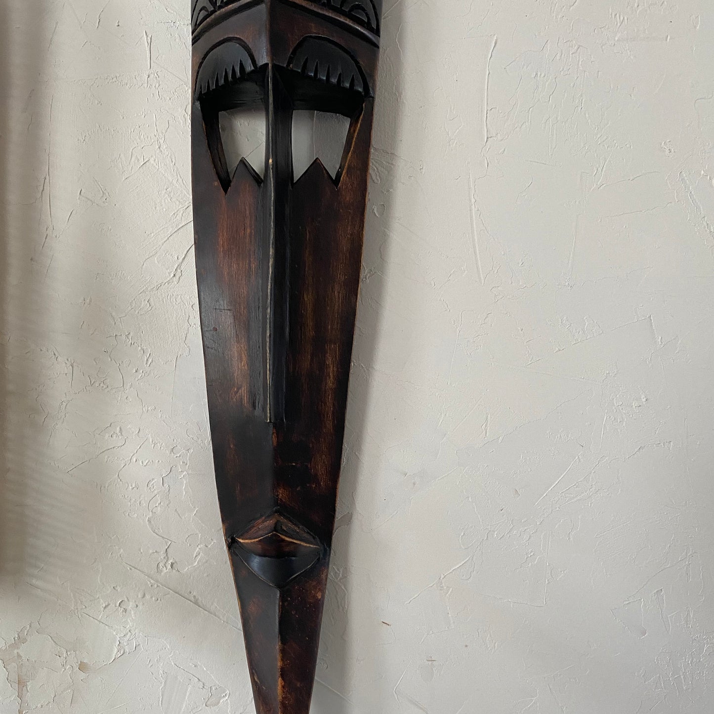 Long Handcarved African Mask