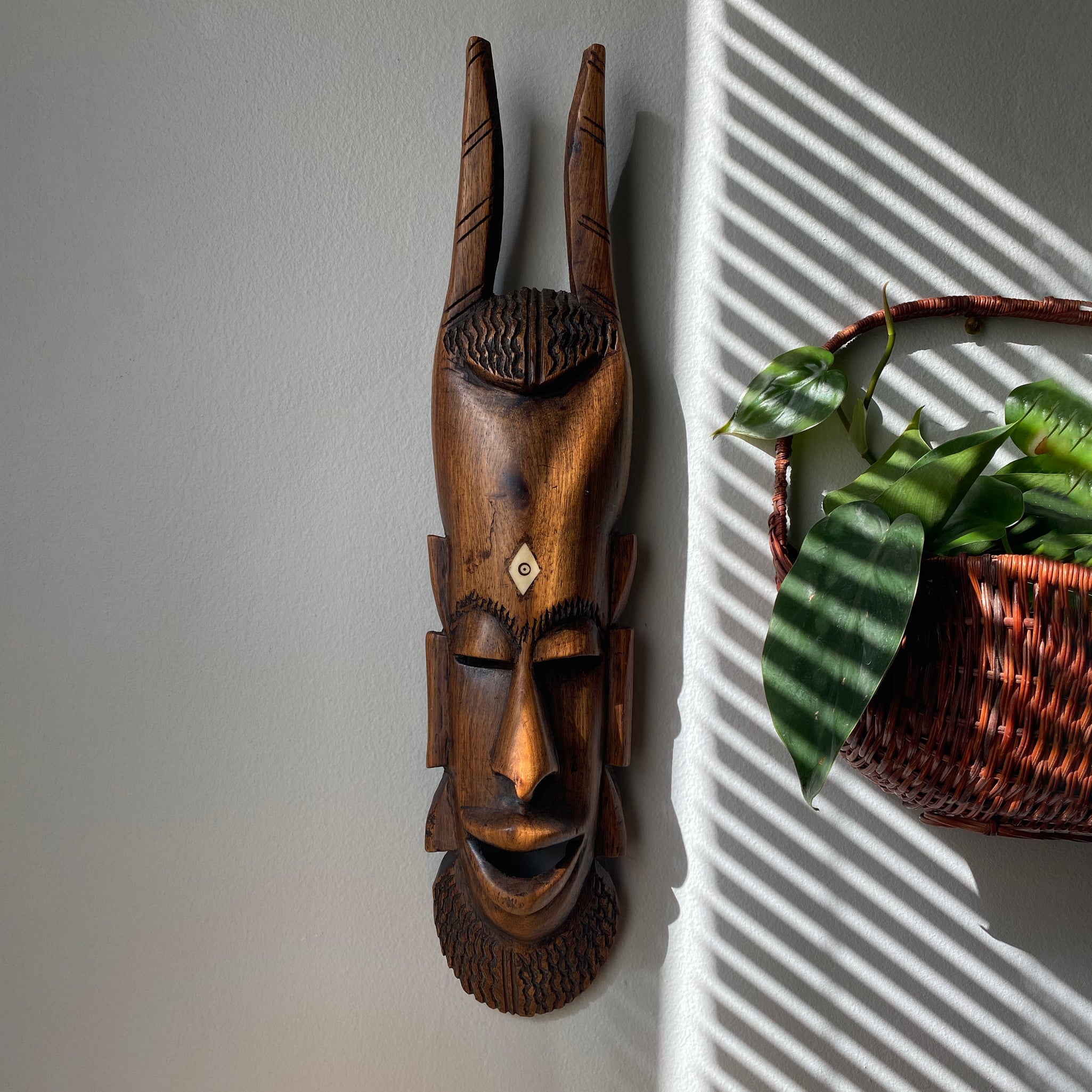 Ivory Accented African Mask