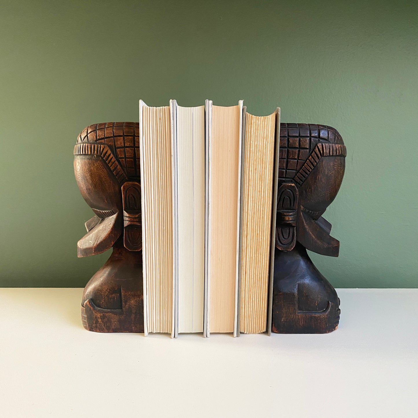 African Bust Bookends