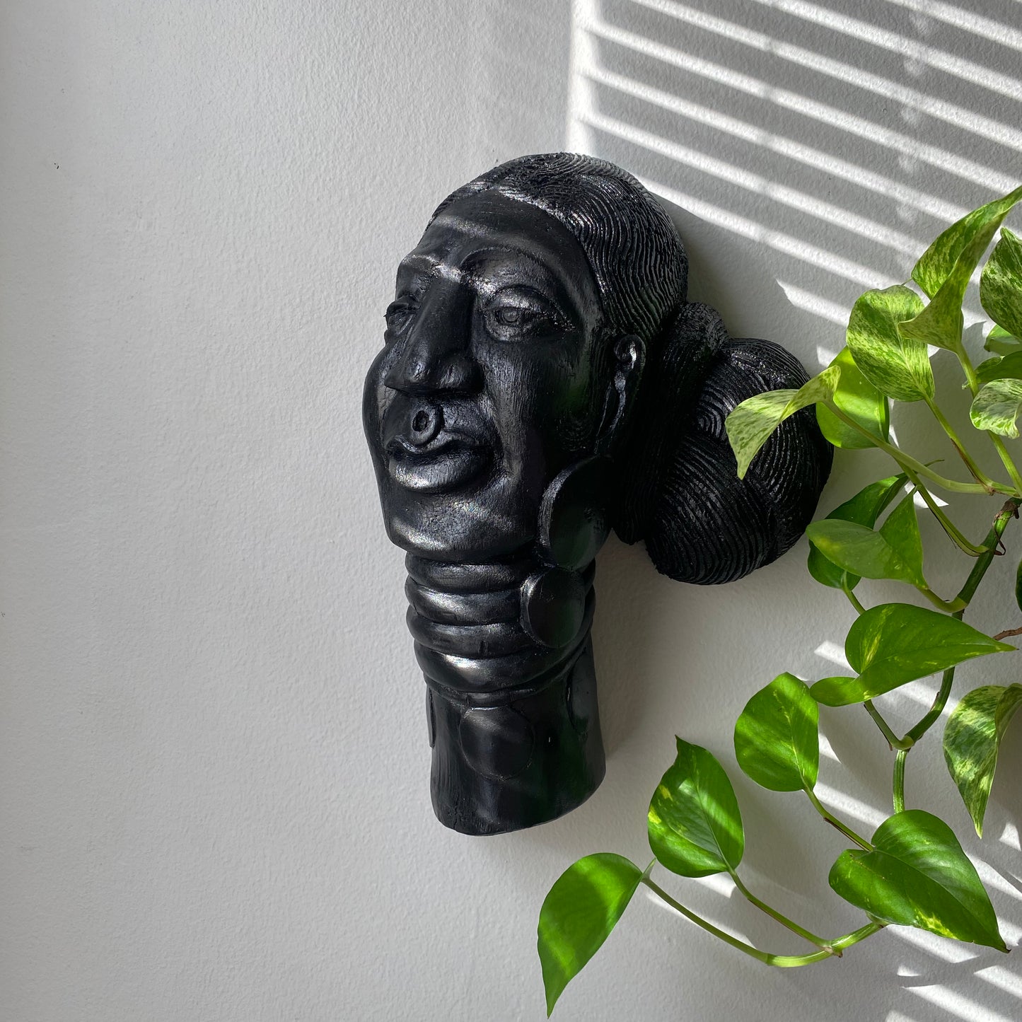 Wooden Tribal Bust